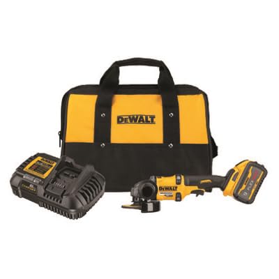 DeWalt DCG418X1 Grinder Kit, 60-Volt Max, 9,000 RPM, 4-1/2 to 6-In., With Battery, Charger, Bag - Quantity 2