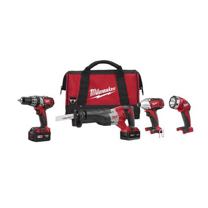 M18 Cordless Lithium-Ion 4-Tool Combo Kit - No. 2696-24