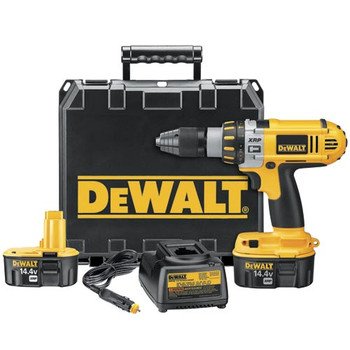 DEWALT DC935VA 14.4-Volt 1/2-Inch XRP Cordless Hammer Drill/Driver Kit with vehicle charger