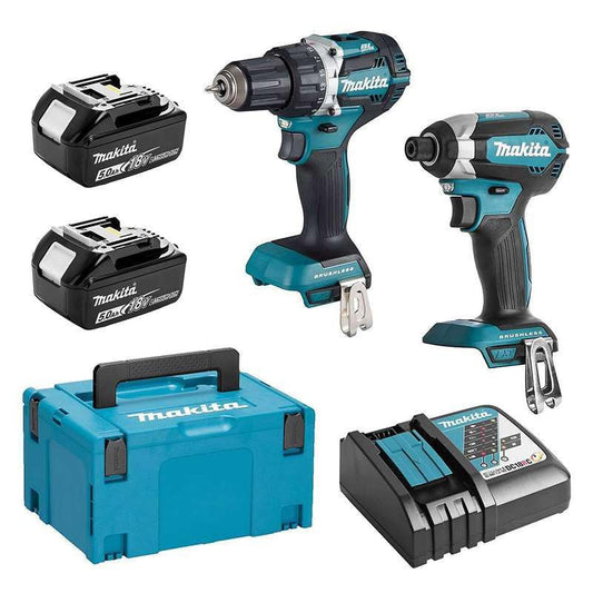 MAKITA DLX2189TJ 2 x 5.0 Ah DTD153 + DDF484 Tool Combopack 18 V