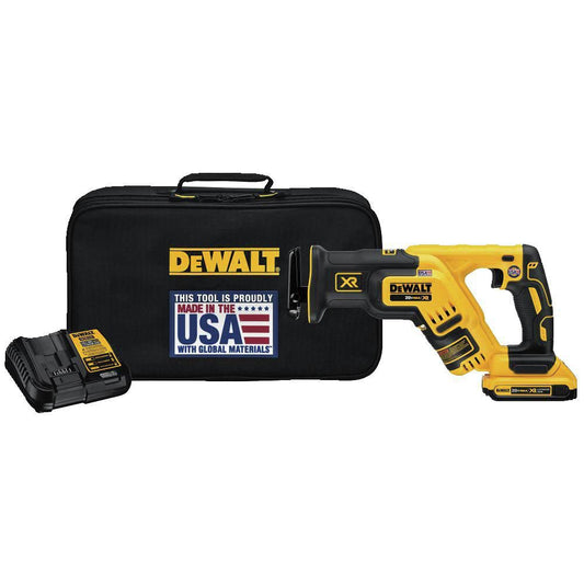 DEWALT 20V MAX* XR Compact Reciprocating Saw, 2.0-Amp Hour (DCS367D1)
