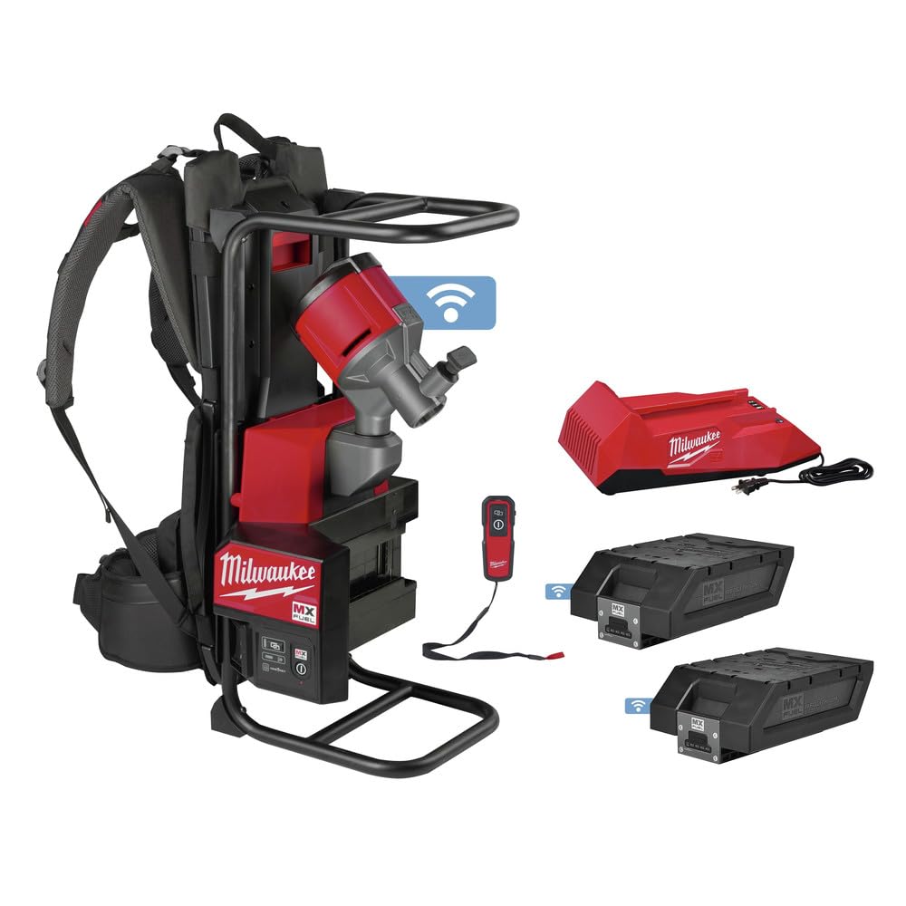 Milwaukee MXF371-2XC MX FUEL Brushless Lithium-Ion Cordless Backpack Concrete Vibrator Kit (6 Ah)
