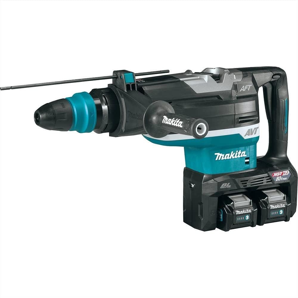 Makita 80V Max (40V Max X2) Xgt Rotary Hammer Kit Brushless Cordless 2 inches Avt Accepts Sds Max Bits Aft Aws Capable