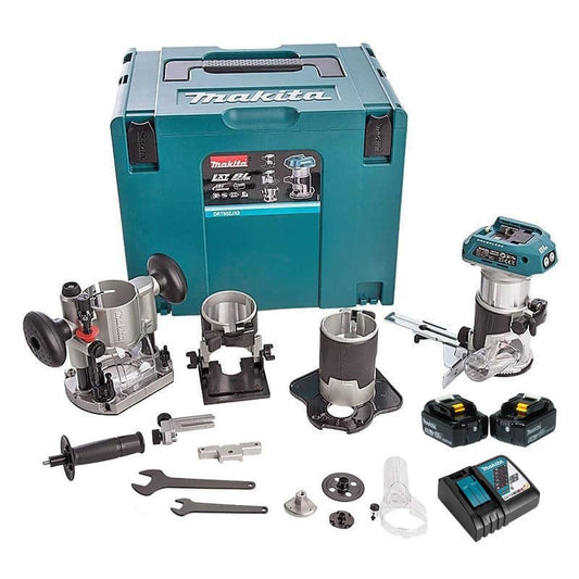 MAKITA Plaster Plate Splitter Diameter 8 mm + 1 Battery BL1850 + 1 Charger + 1 MAK PAC -DRT50RTJX3