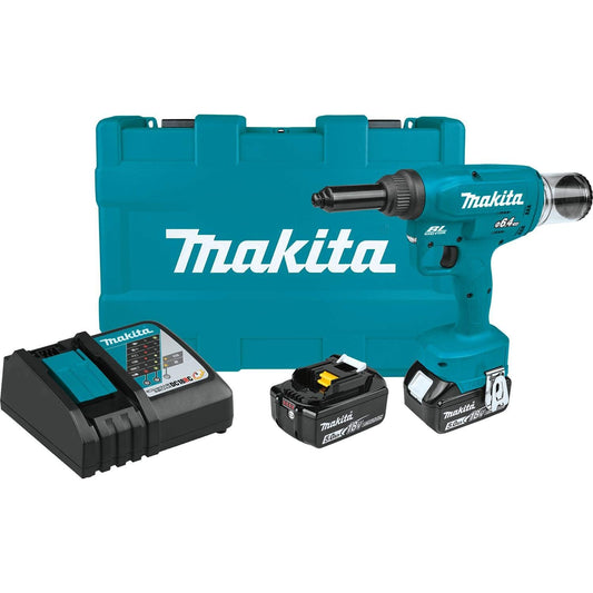 Makita XVR02T 18V LXT® Lithium-Ion Brushless Cordless Rivet Tool Kit (5.0Ah)
