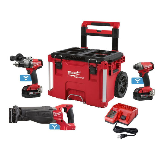 Milwaukee 2796-22PO M18 Fuel with ONE-Key 18-Volt Lithium-Ion Brushless Cordless Combo Kit (3-Piece)