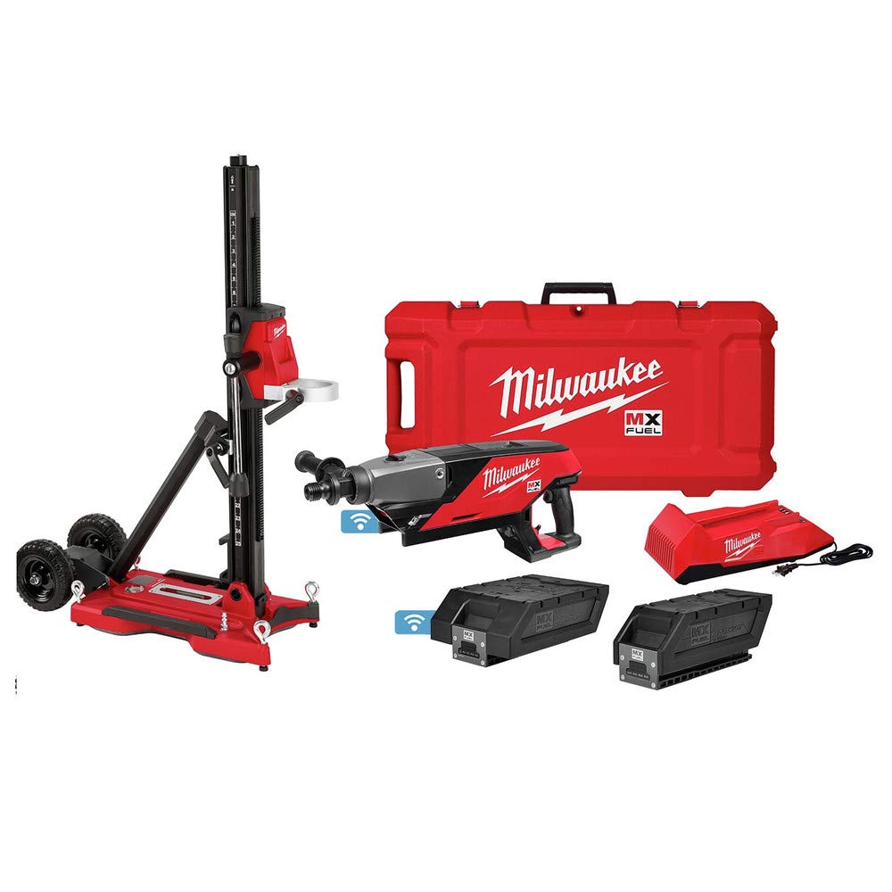 Milwaukee MXF301-2CXS MX FUEL Lithium-Ion Handheld Core Drill Kit with Stand (Renewed)
