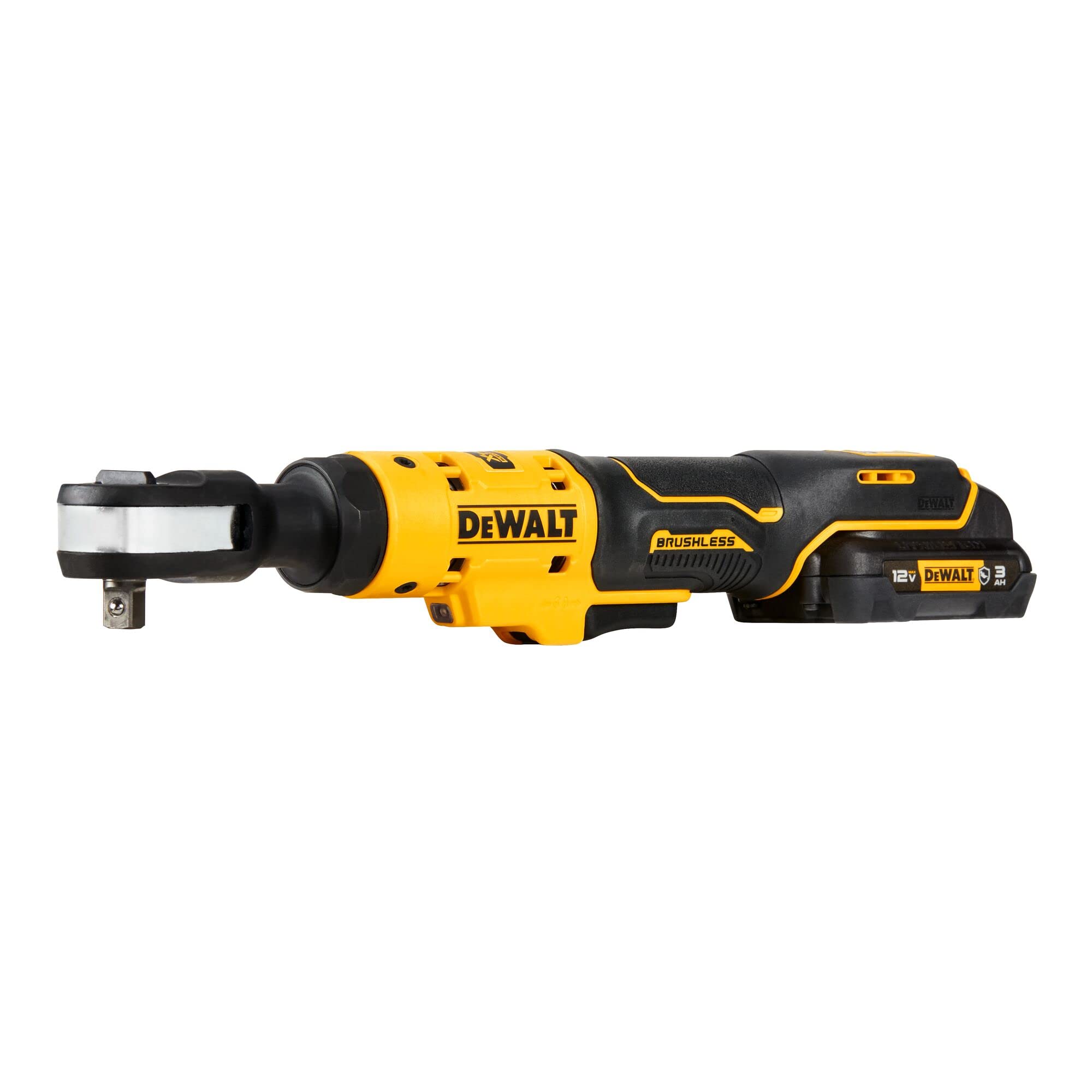DEWALT XTREME™ 12V MAX* Brushless 3/8 in. Ratchet Kit (DCF503GG1)