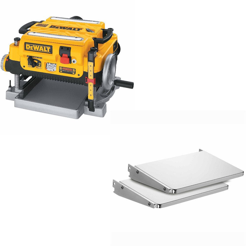 DeWalt DW735 HD 13" 3-Knife 2-Speed Thick Planer & DeWalt DW7351 Folding Tables