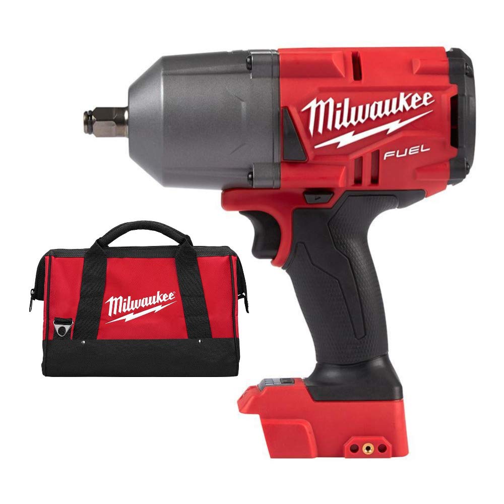 Milwaukee M18 Fuel High Torque 1/2" Impact Wrench with Friction Ring & Bag Bundle (2 Items)