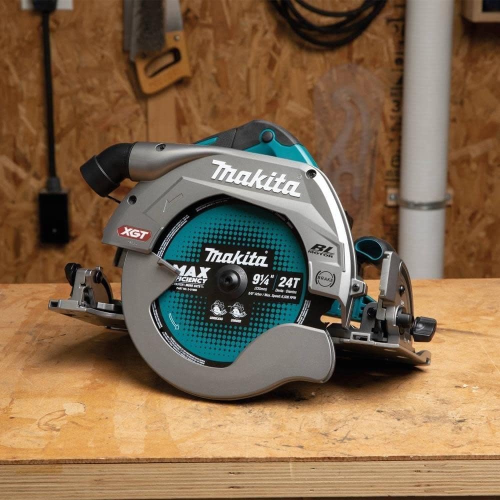 Makita 40V Max Xgt® Brushless Cordless 9-1/4 inches Circular Saw With Guide Rail Compatible Base, Aws® Capable, Tool Only