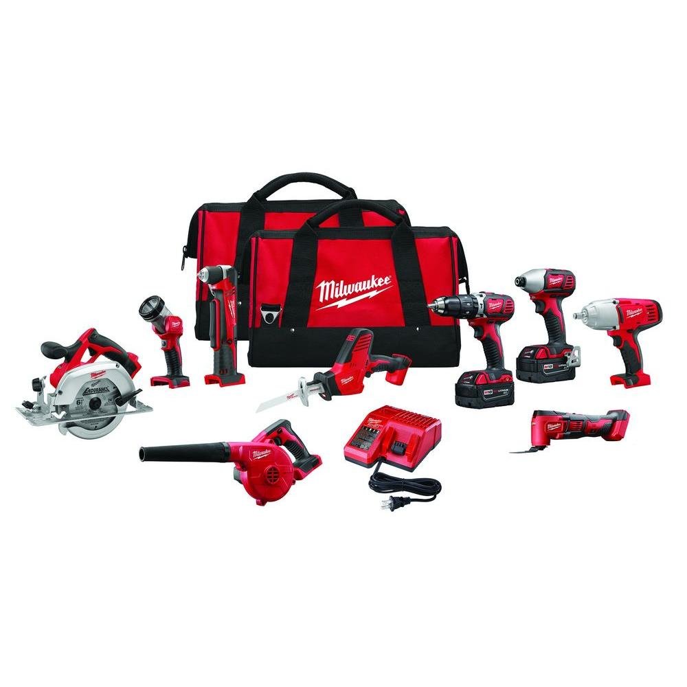 Milwaukee 2695-29 9 Piece Combo Kit