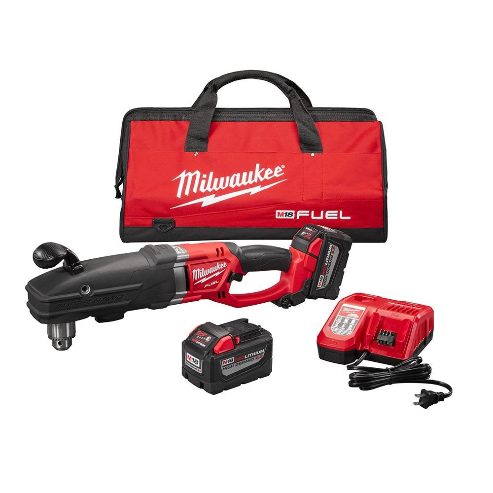 Milwaukee 270922HD M18 FUEL SUPER HAWG 1/2 in. Right Angle Drill Kit