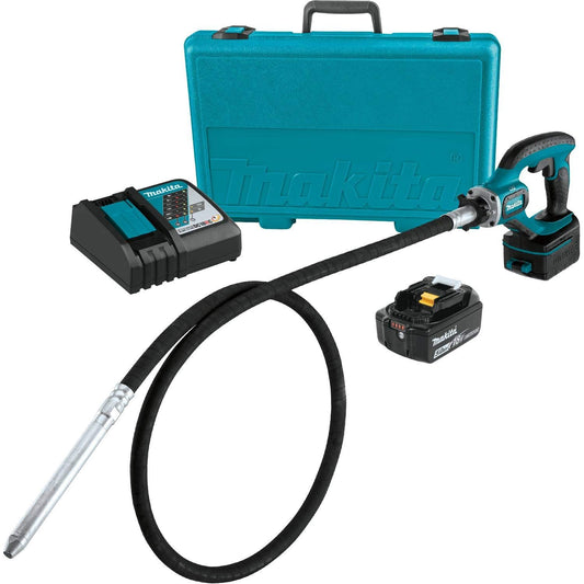 Makita XRV02T 18V LXT® Lithium-Ion Cordless 8' Concrete Vibrator Kit (5.0Ah)