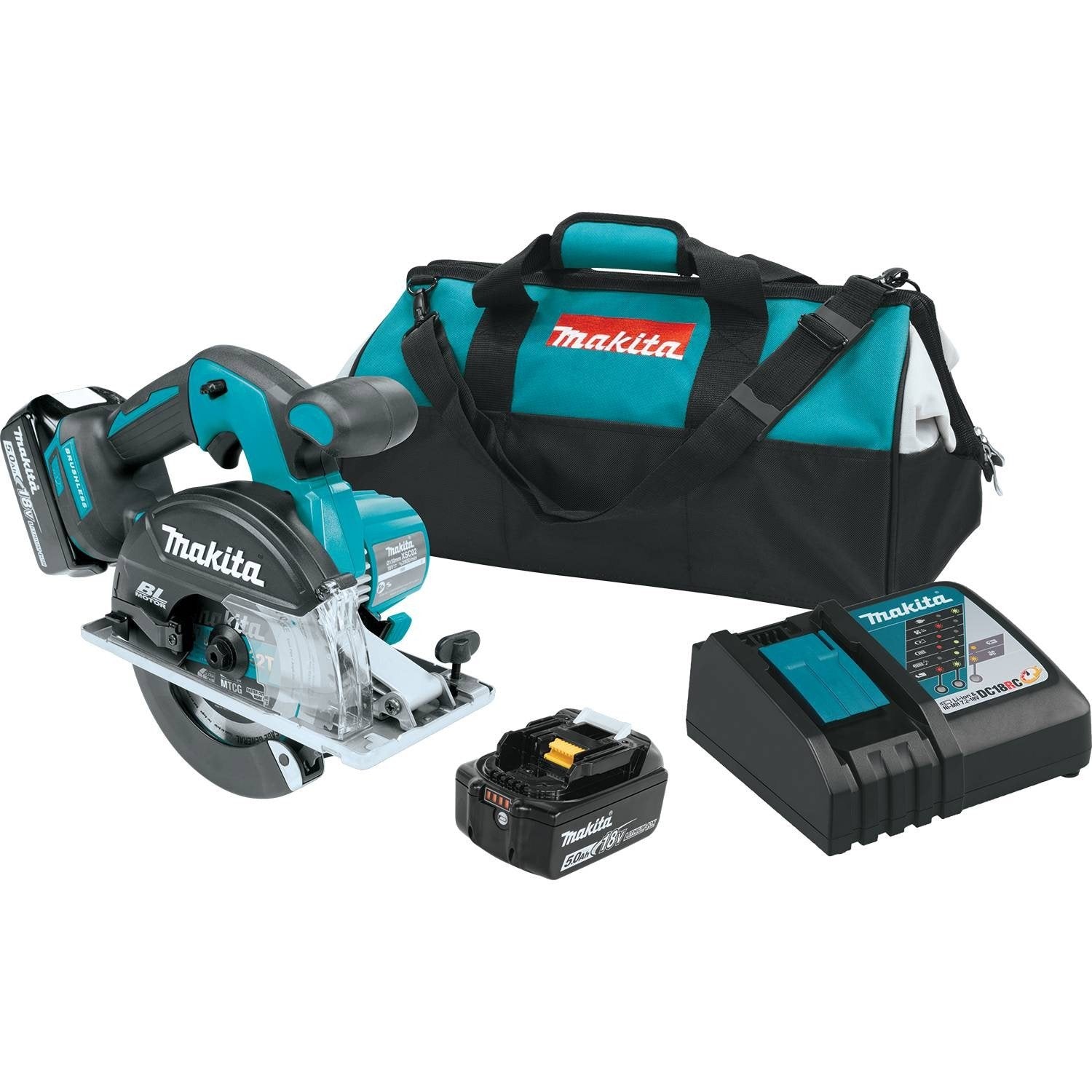 Makita XSC02T 5.0 Amp 18V LXT Lithium-Ion Brushless Cordless 5-7/8" Metal Cutting Saw Kit