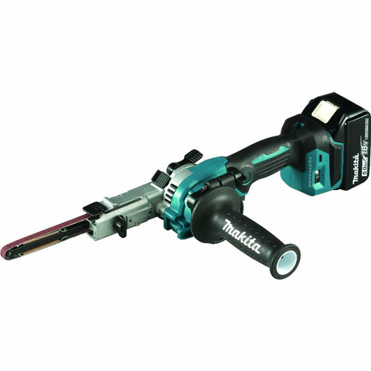 Makita DBS180RTJ 18V Li-ion LXT Brushless Belt Sander Complete with 2 x 5.0 Ah Batteries and Charger Supplied in a Makpac Case