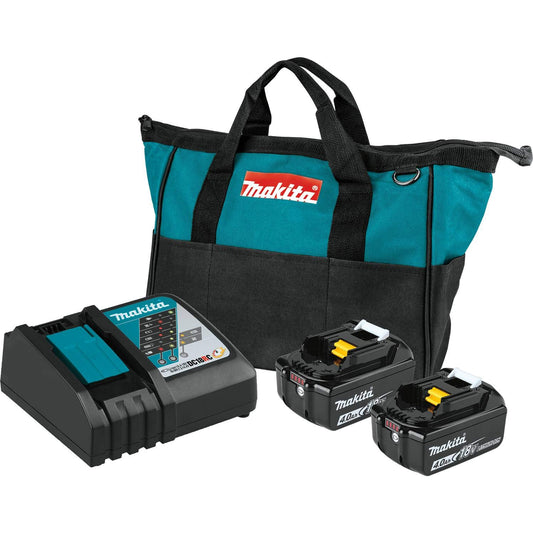 Makita BL1840BDC2 18V LXT® Lithium-Ion Battery and Rapid Optimum Charger Starter Pack (4.0Ah)