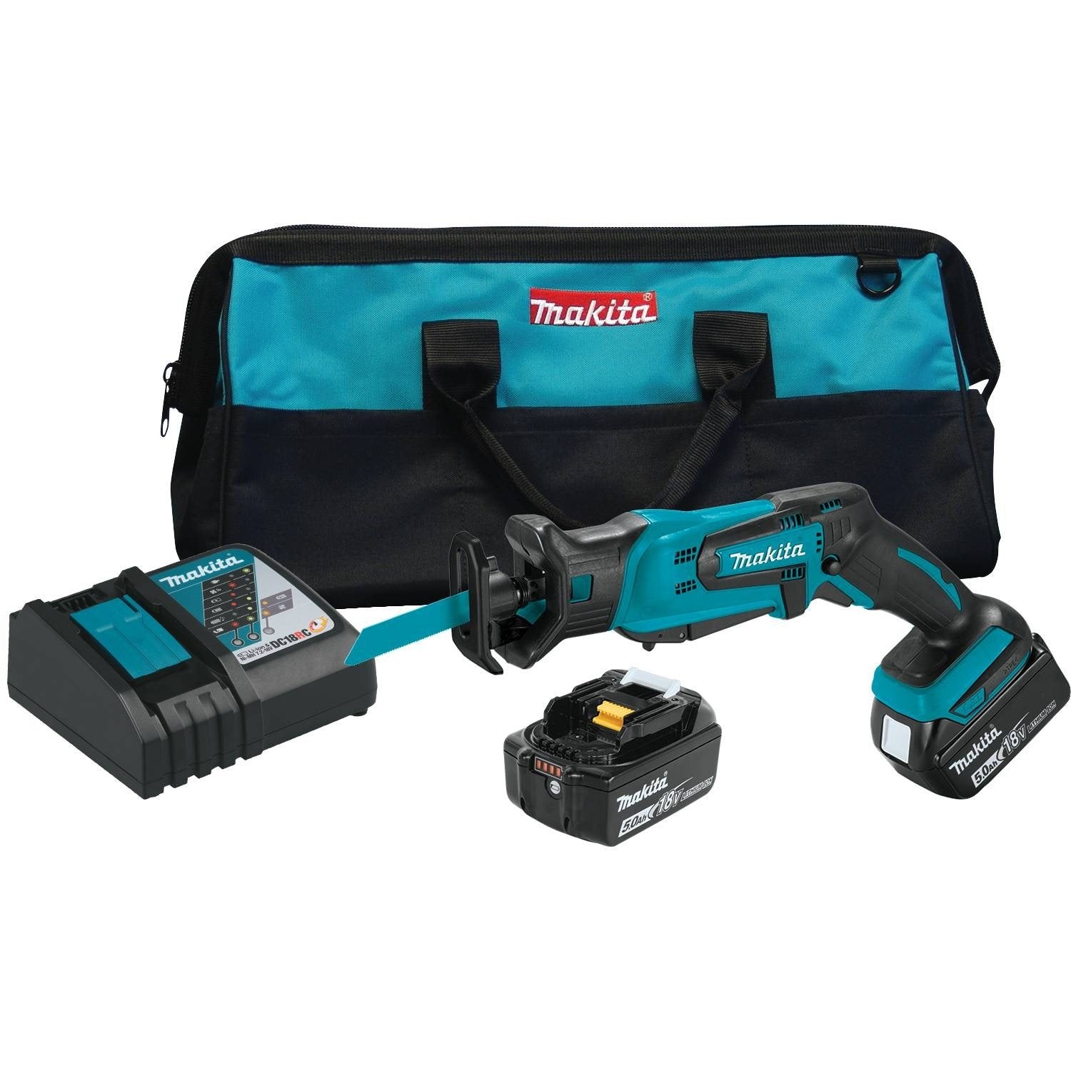Makita XRJ01T 18V LXT® Lithium-Ion Cordless Compact Recipro Saw Kit (5.0Ah)