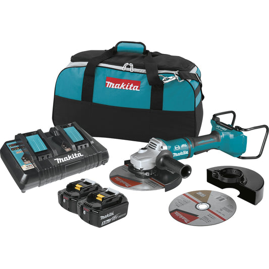 Makita XAG13PT1 18V x2 LXT (36V) Bl 9” Cut-Off/Angle Grinder Kit