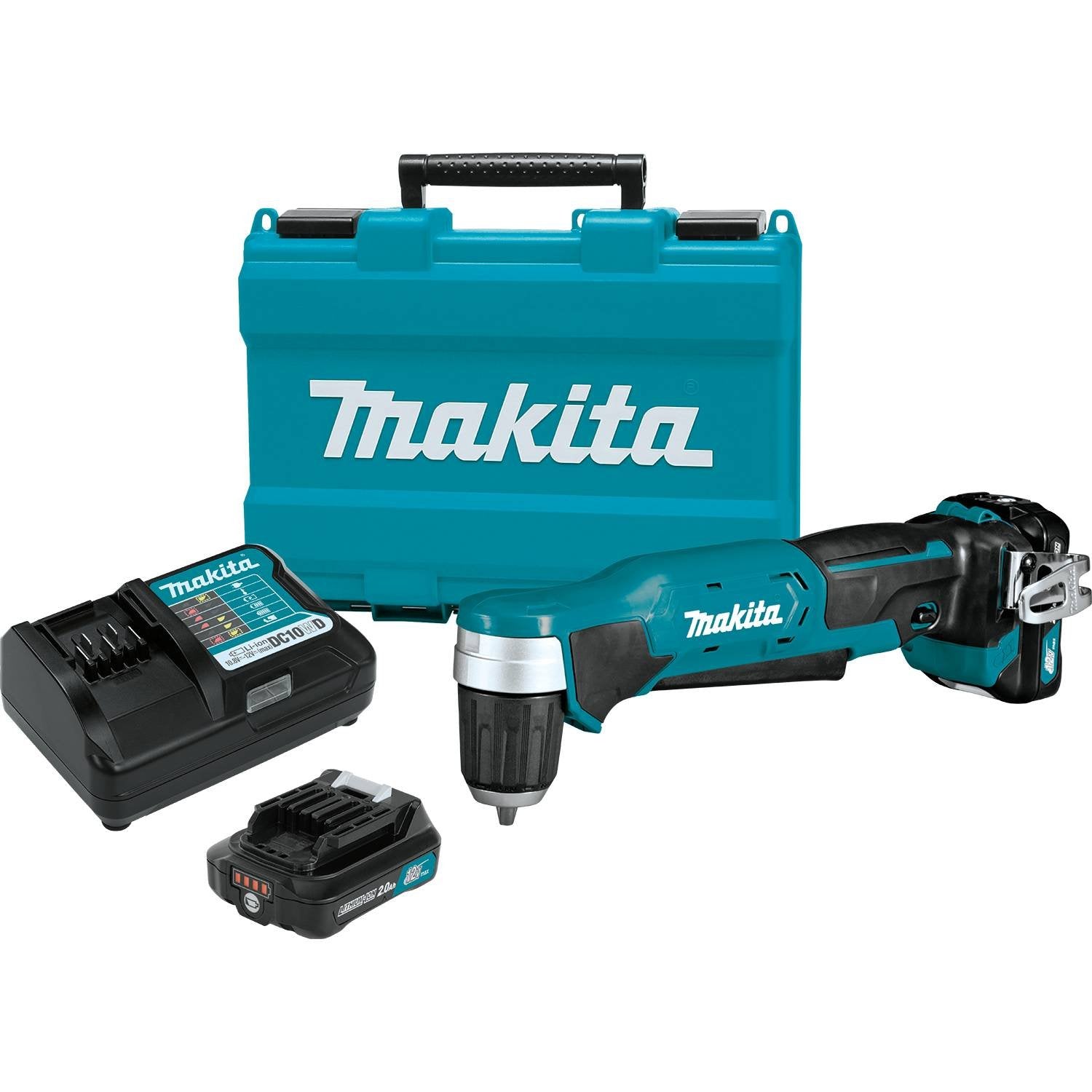 Makita AD04R1 12V max CXT Right Angle Drill Kit, 3/8"