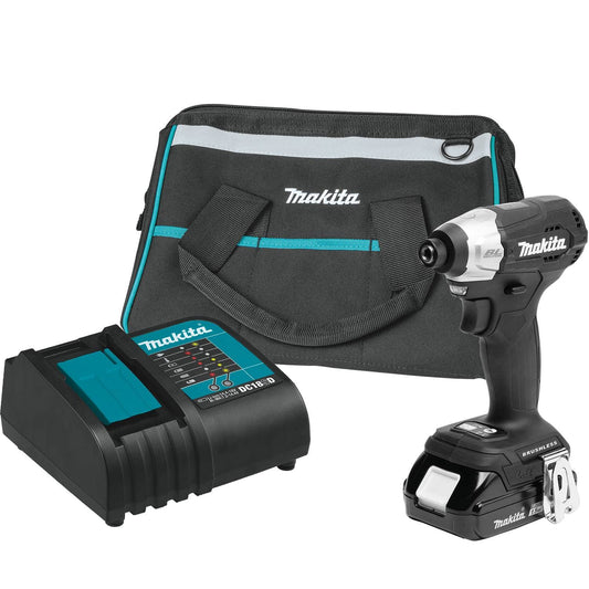 Makita XDT18SY1B 18V LXT® Lithium-Ion Sub-Compact Brushless Cordless Impact Driver Kit (1.5Ah)