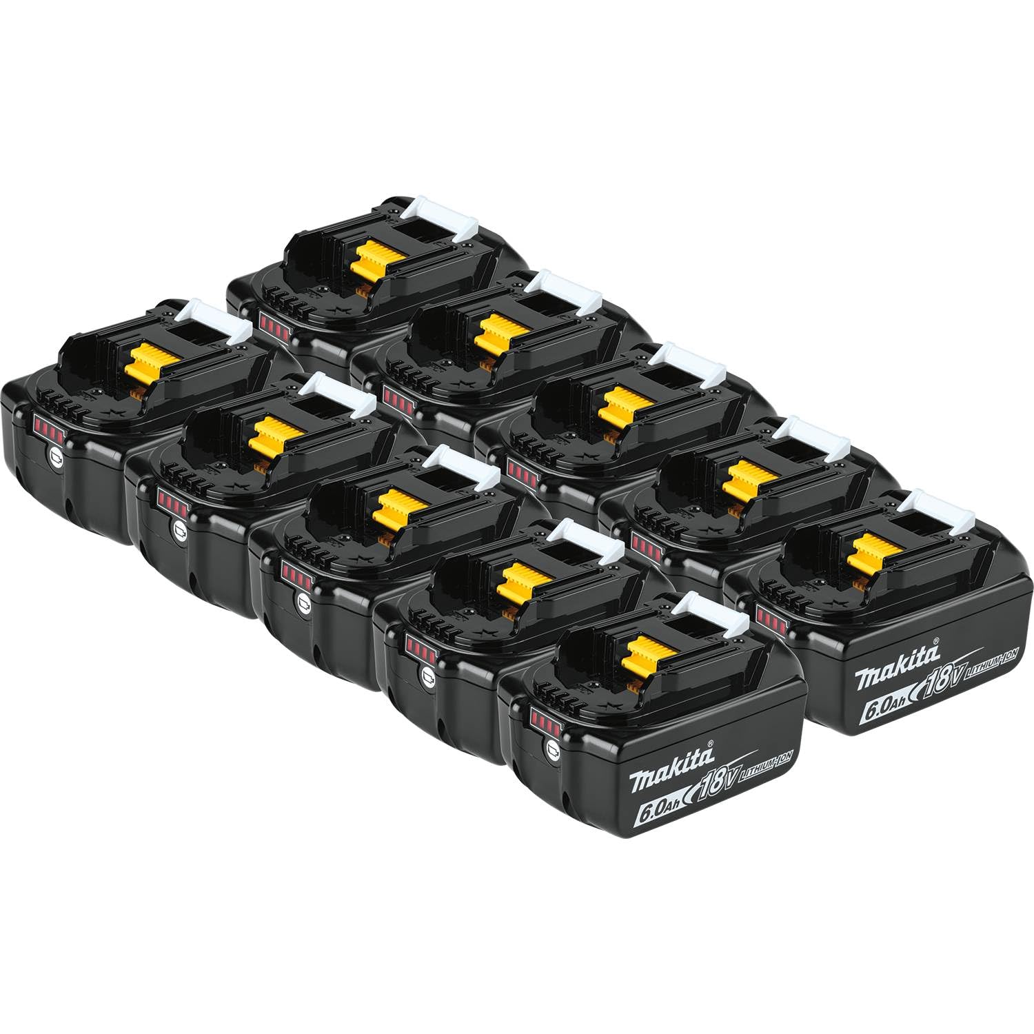 Makita BL1860B-10 18V LXT Lithium-Ion 6.0Ah Battery, 10/pk