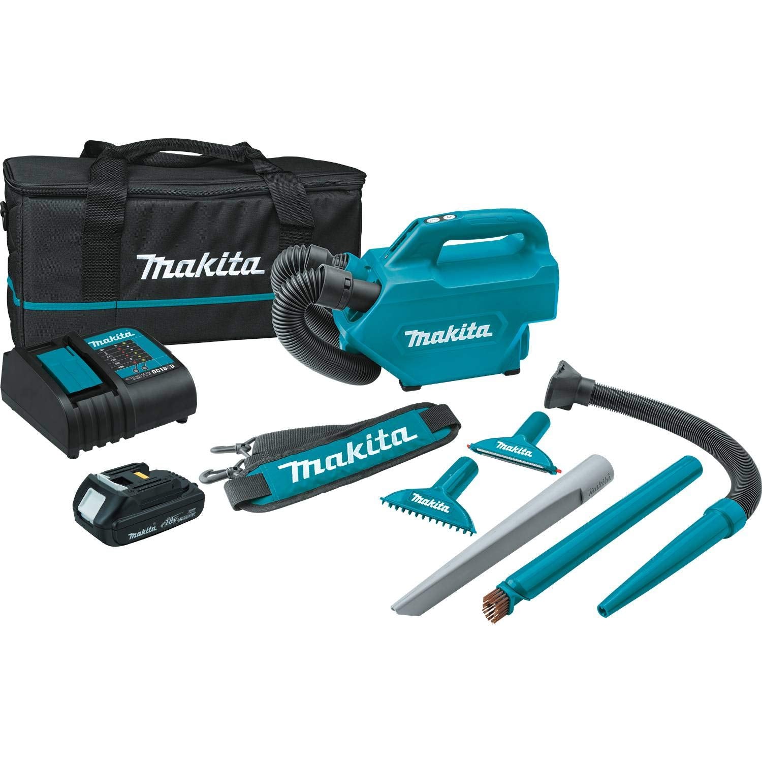 Makita XLC07SY1 18V LXT® Lithium-Ion Compact Handheld Canister Vacuum Kit (1.5Ah)