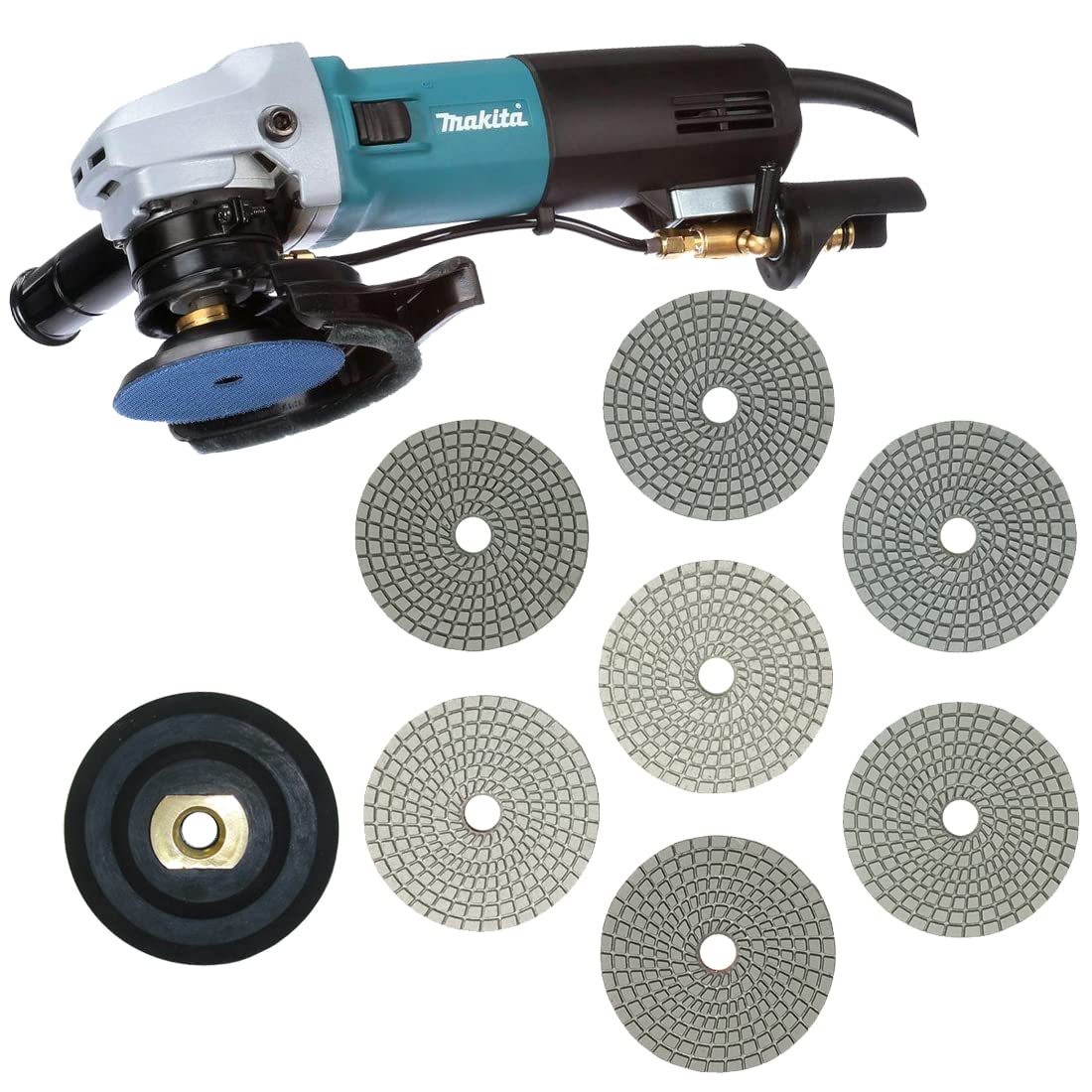 Makita 4" Electric Wet Polisher - Complete Kit