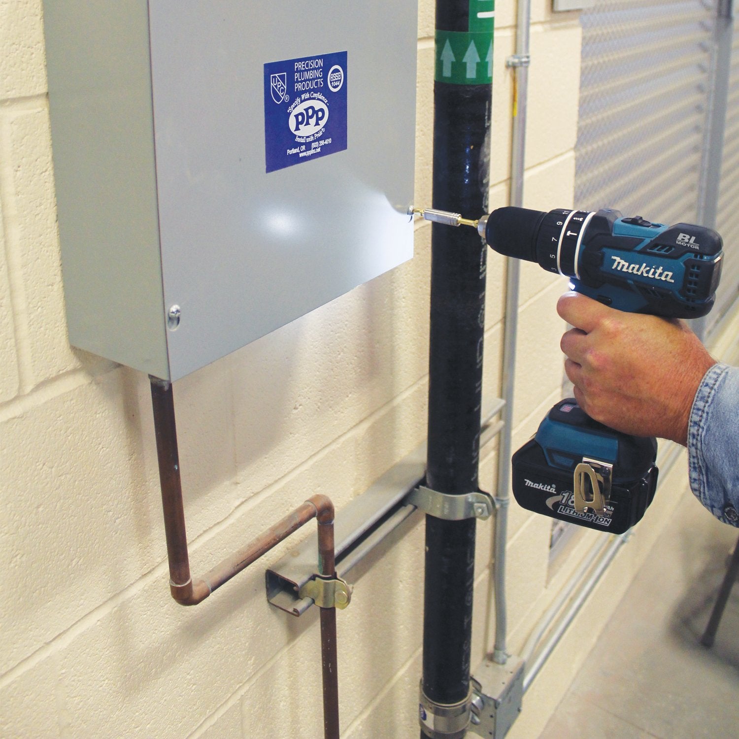 Makita XPH06 18V LXT® Lithium-Ion Brushless Cordless 1/2" Hammer Driver-Drill Kit (3.0Ah)