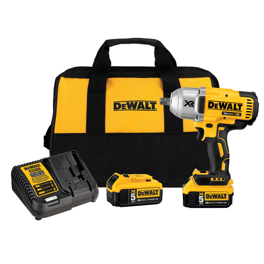DEWALT 20V MAX* XR Cordless Impact Wrench Kit with Detent Anvil, 1/2-Inch (DCF899P2)