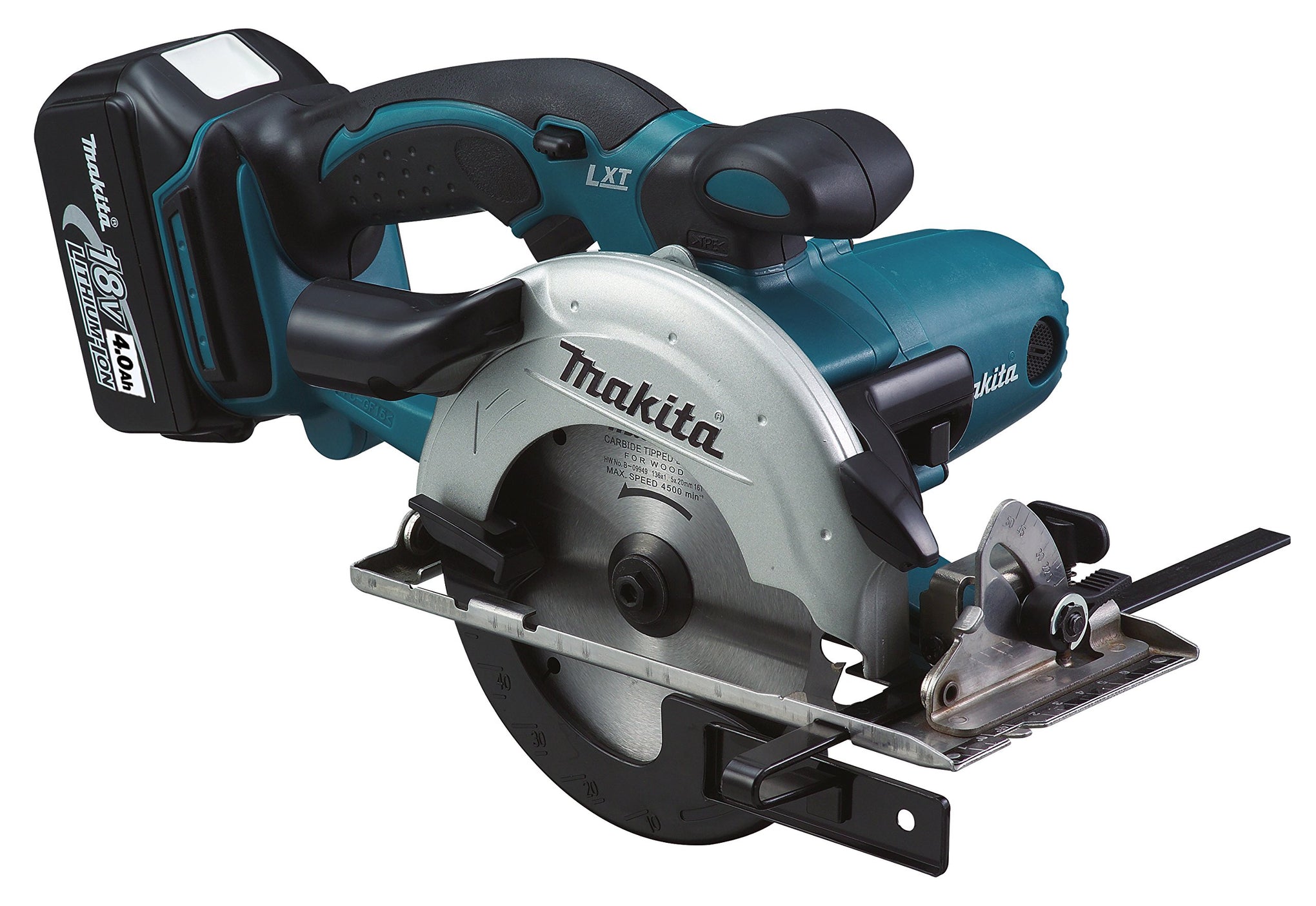 Makita DSS501RMJ 18V Li-Ion LXT 136mm Circular Saw Complete with 2 x 4.0 Ah Li-Ion Batteries and Charger Supplied in A Makpac Case