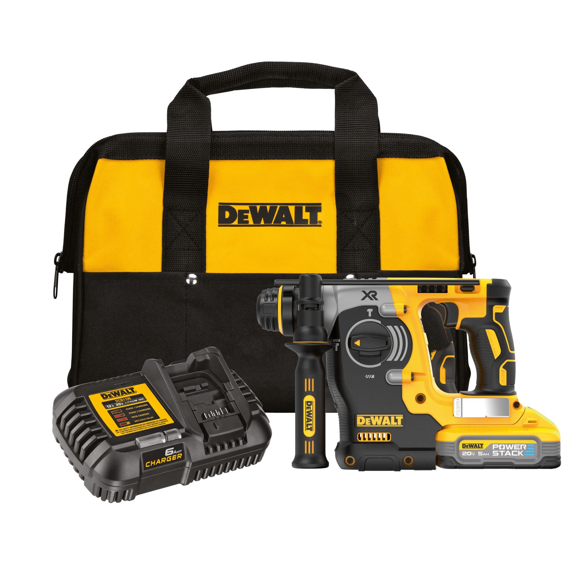 DEWALT 20V MAX Rotary Hammer, Cordless, Battery and Charger Included (DCH273H1)