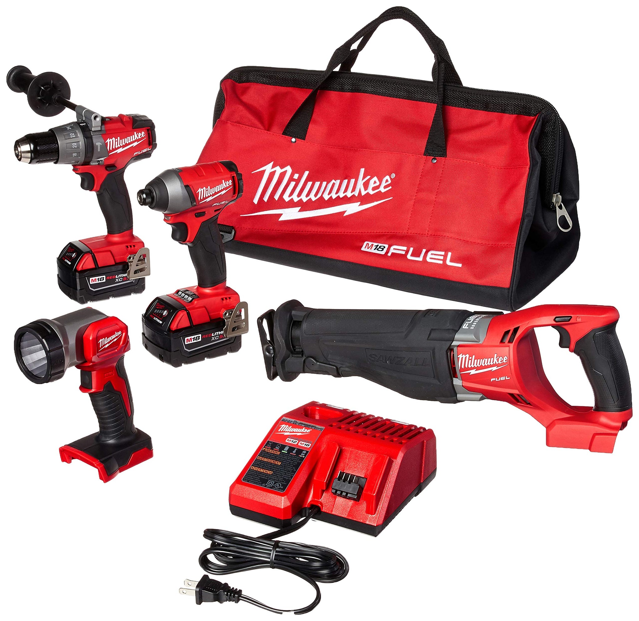 Milwaukee 2896-24 M18 Fuel 4-Tool Combo Kit