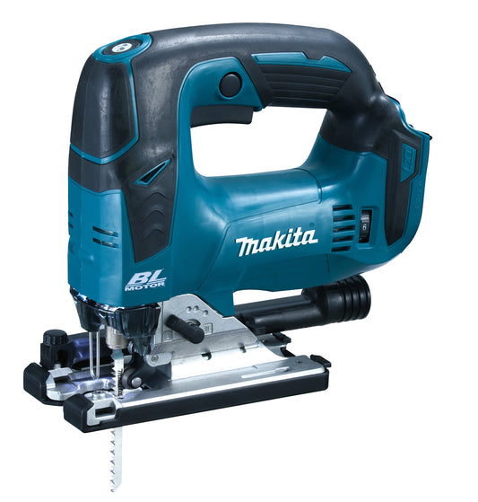 Makita DJV182Y1J Powered Pendulum Jigsaw 18 V/SystemKIT, 1 Battery in Makpac, Blue/Silver, mit 1x Akku 1,5 Ah